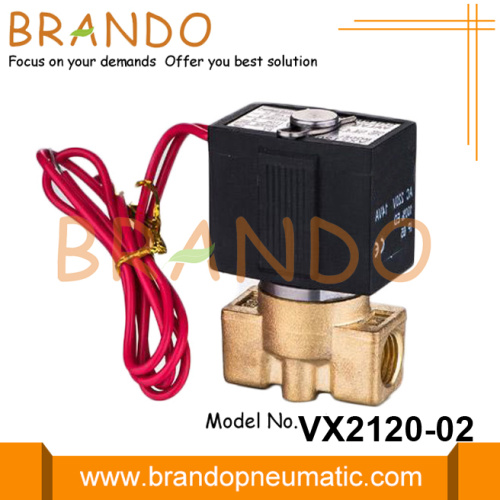 VX2120-02 SMC Type Brass Solenoid Valve 1/4 &quot;24V