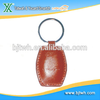 RFID key tag nfc leather fob key ring