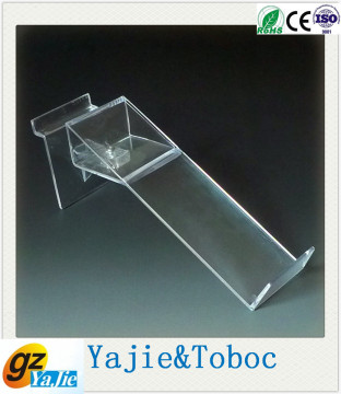 popular slatwall rotatable plastic shoe display