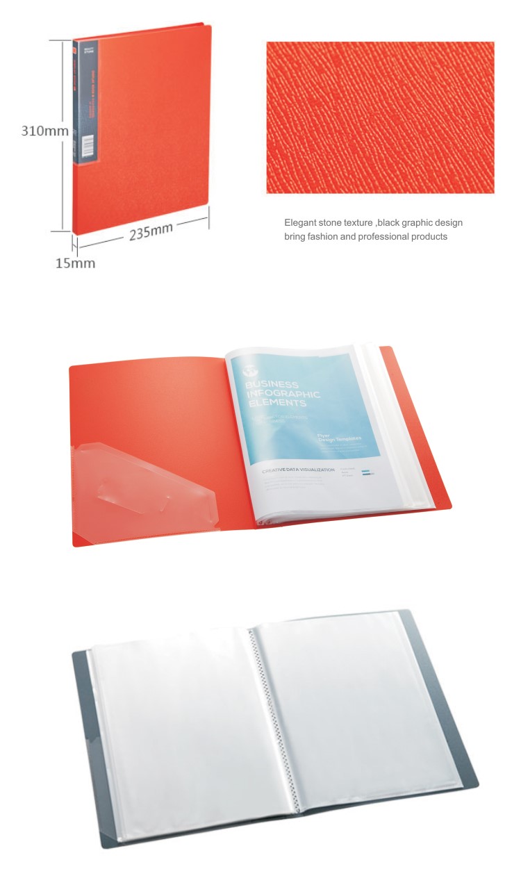 high quality New Design 60pockets A4 display book