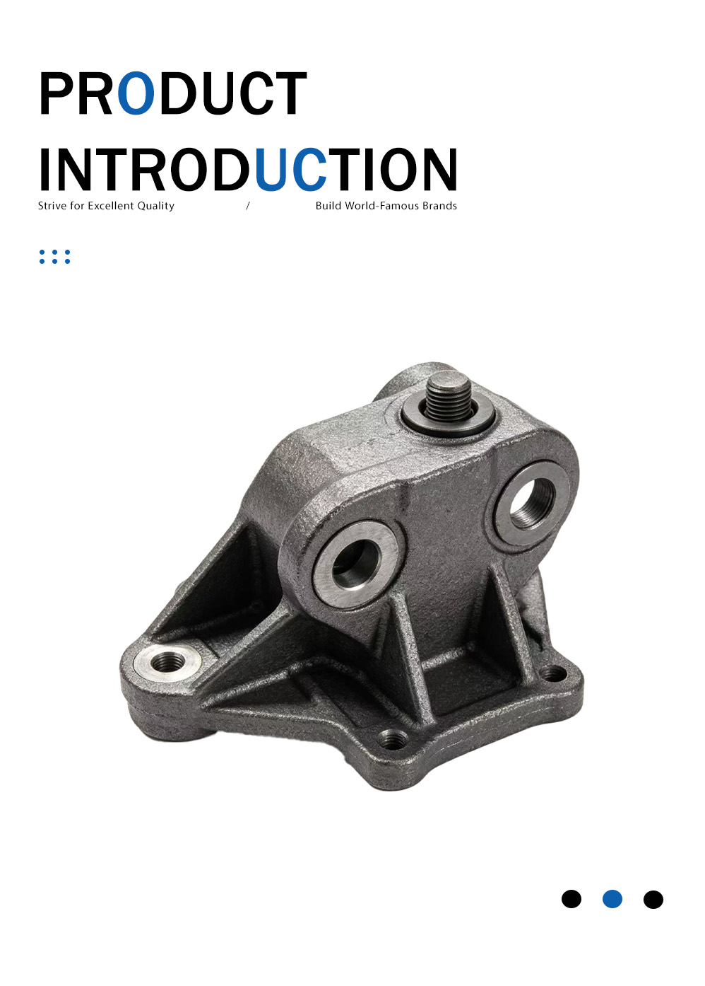 Литье чугунного кронштейна автомобильной подвески Cast Iron Automotive Suspension Bracket Casting