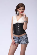 White and black color available underbust corsets / waisting body shaper