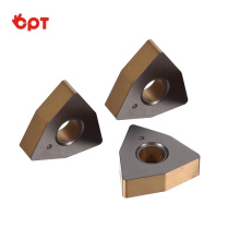 Tungsten carbide sharpened jaw inserts for wood turning