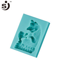 FDA Or LFGB-approved Silicon Mold Cake Bear Girl Design Silicon Mold Making