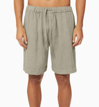 100% Ramie Hemp & Recycled Poly Elastane Men's Woven Shorts: Eco-Friendly Fashion Option