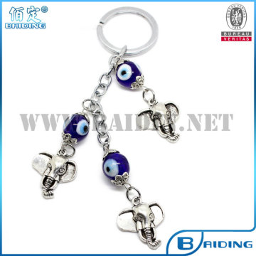 evil eye elephant pendant keychain