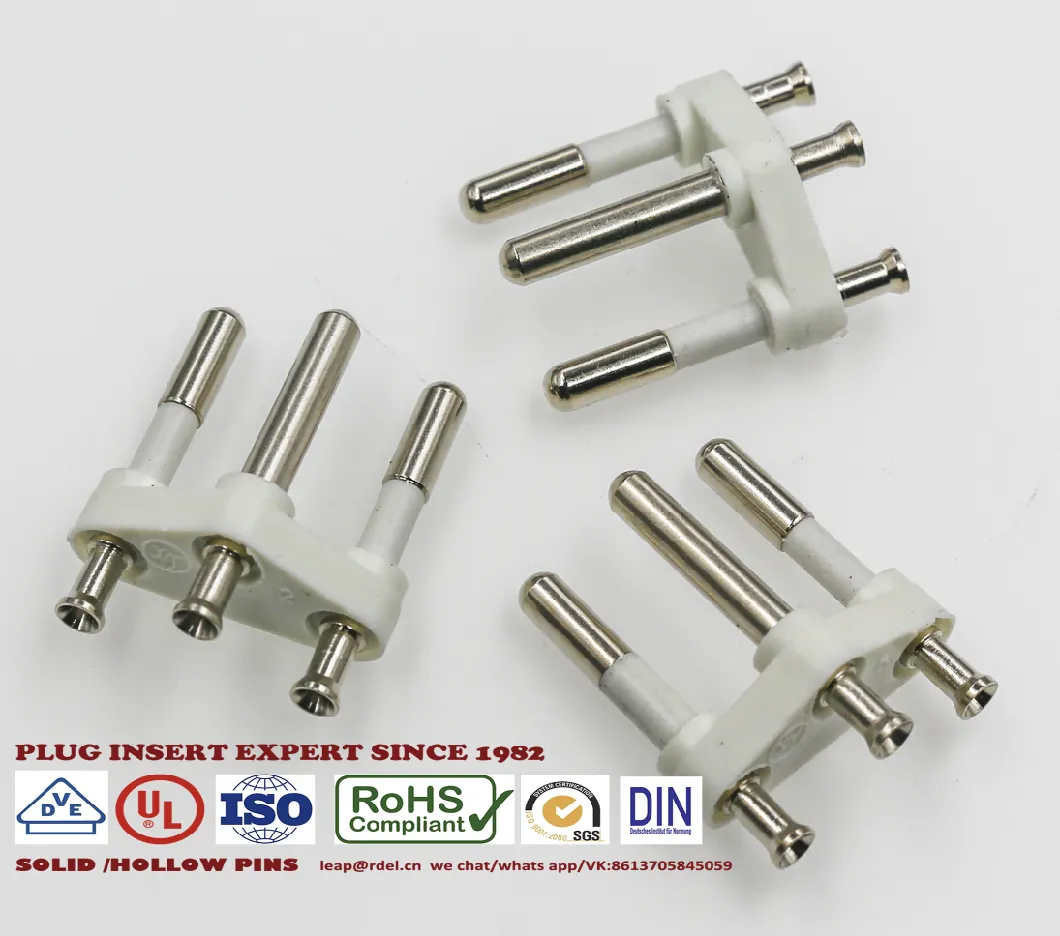 Brazil Plugs Insert Hollow Pins 4.8mm 4.0mm Inmetro