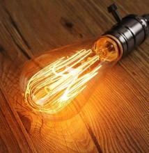 220V E27 Warm Tungsten Lamp Antique Filament Bulb