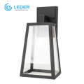 LEDER Lampu Dinding Luar Ruangan LED Trapesium Putih