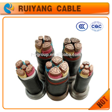 Low smoke, free halogen, Copper conductor, XLPE insulated, polyolefin sheathed, steel wire armoured power cable