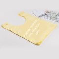 Disposable Thickened Shopping PE Yellow Plastic Bag