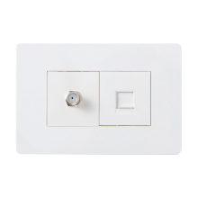 Universal Wall Switch and Socket with Television & Telephone Connections