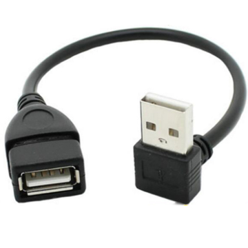 Short USB A Male to Female Extension Cable