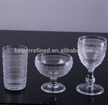 Old Fashion Drinking Crystal Glasses