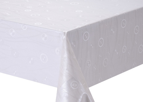 Solid Embossed Fabric Tablecloth Zara