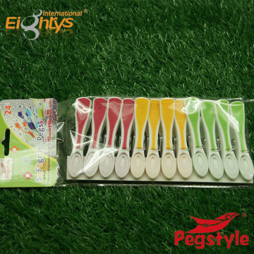 wholesale household items products TPR color pins plastic clothes pegs