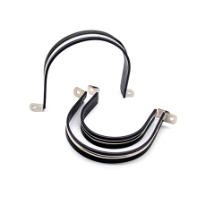 Black Rubber Hose Clamp for U-shaped Card