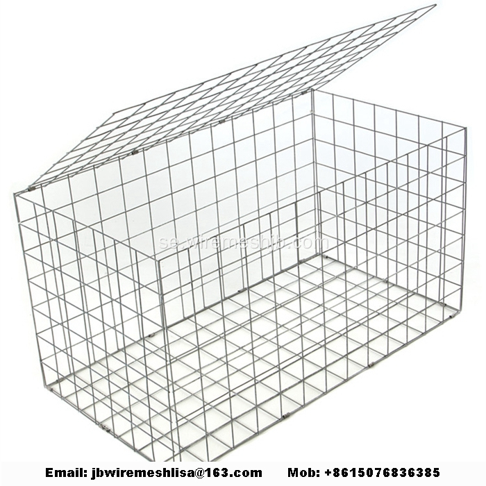 Hot Dipped Galvaniserad Svets Stone Cage Net