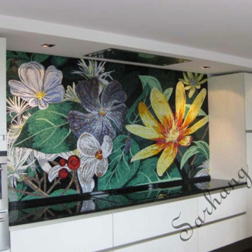 glass mosaic work of art