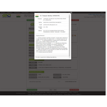 Vergrendeling voor India Import data