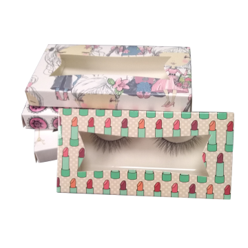 Custom Baby Pink Paper Eyelash Box