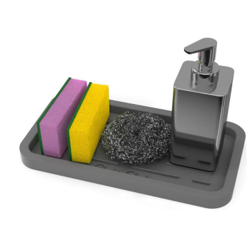 Accessoires à la vaisselle Porte-savon Silicone Sponges Sponges