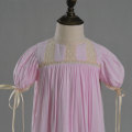 Cap Sleeve Viscose Girls Pink Heirloom Dress