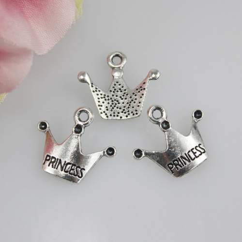 200 Stuks Groothandel Bulk Veel Tibeta Plated Crown Hangers Charms Voor Sieraden Maken: