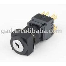 GA6-16HF-11Y CNGAD 16mm 3-position square selector key switch