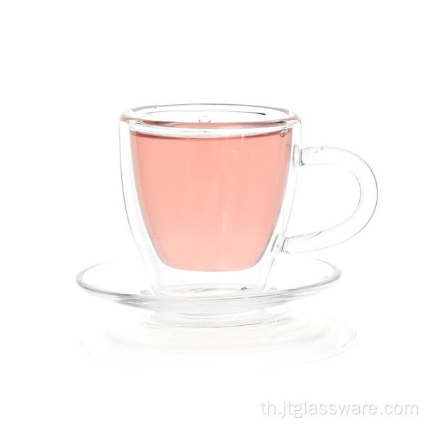 ชุดถ้วยชาแก้วบอโรซิลิเกตขนาดเล็ก