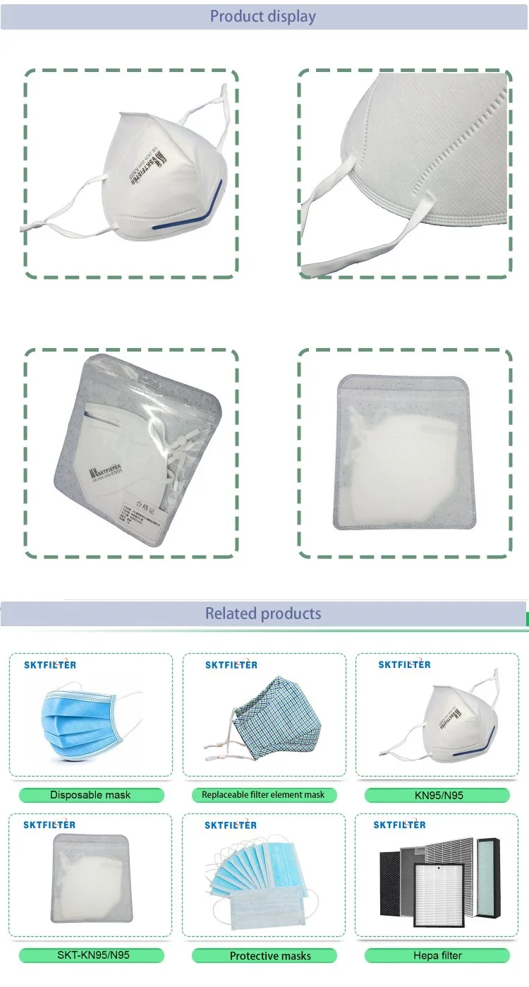 Kn95 Mask Respirator for Virus Protection and Personal Health Face Mask