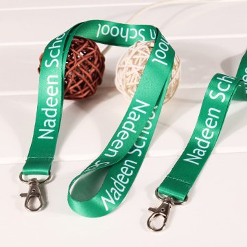 Custom Green Simple Design School Student Teacher Lanyard