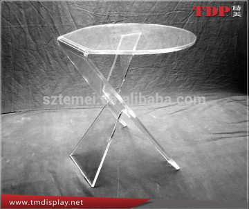 Modern design clear acrylic infinity table