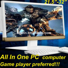 Gaming desktops all in one computer 23.6"LED monitor all in one pc gaming pc w/o CPU