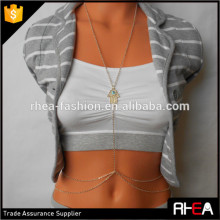Fatima Hamsa Accessory Gold Body Chain