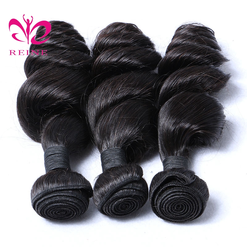 Factory Vendor Virgin Brazilian Human hair bundle and closure, Wholesale 100% human hair extension Loose weave bundle