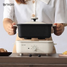 Japanese/Korean Style 2.5L Electric Multifunction Cooking Pot with Grill Pan