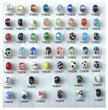 925 Silver Core Murano lampwork glass beads