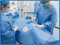 Pacote de cortina de angiografia cirúrgica descartável estéril