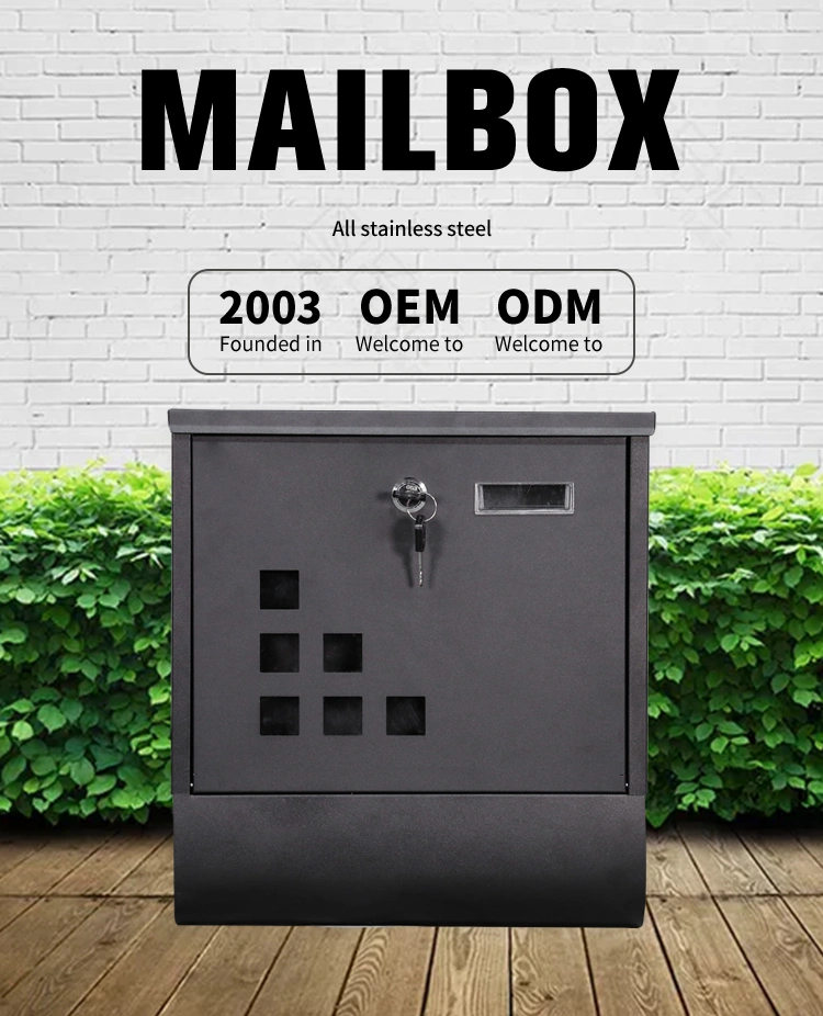 2021 Hot Selling Factory Cheaper Letter Box Wall Mount Stainless Steel for House Waterproof Mailbox/