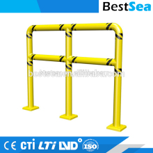 Driveway barrier yellow, PU road guard rail price