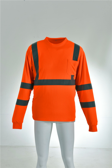 Hi Viz Workwear Reflective Long Sleeve ANSI Safety Shirt