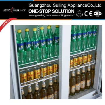 1000L upright display gas/cold drink refrigerator LG-1000M2W