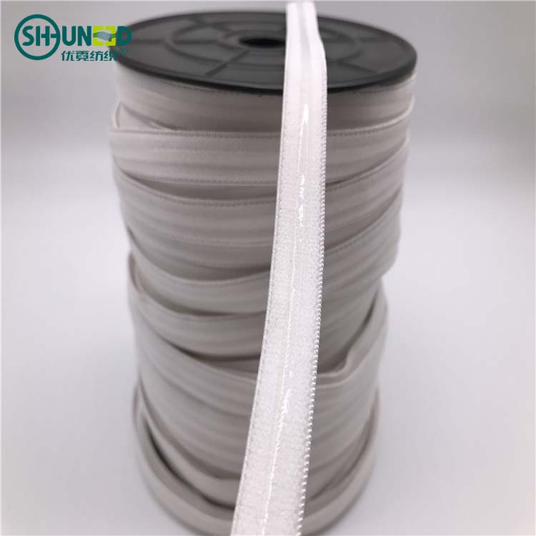 Hot sell customized colorful fashion nylon silicone drip elastic tape elastic band in rolls for bra underwear and garment