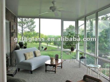 decorative glass,coated online LOW-E tempered glass