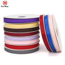 Wholesale 100% Polyester Solid Color Grosgrain Ribbon - Custom Print Gift Ribbon with Logo