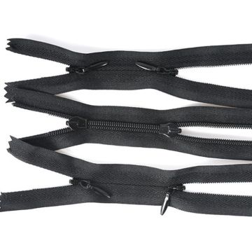 Hot sale strong nylon black jacket zippers online