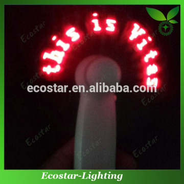 Holiday decoration self programmable led message usb fan