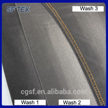 satin cotton stretch denim fabric with polyester denim lycra fabric,SF1247