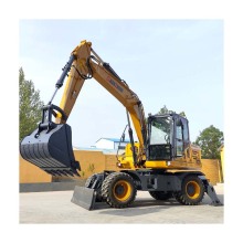 SZL150 Fully Hydraulic Wheel Excavator for Road Constructions - Directly Supplied by Shanzhong Factory